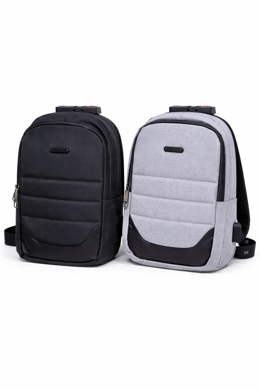 BOLSO ANTIRROBO MEDIANO EN LONA, CON ENTRADA USB.